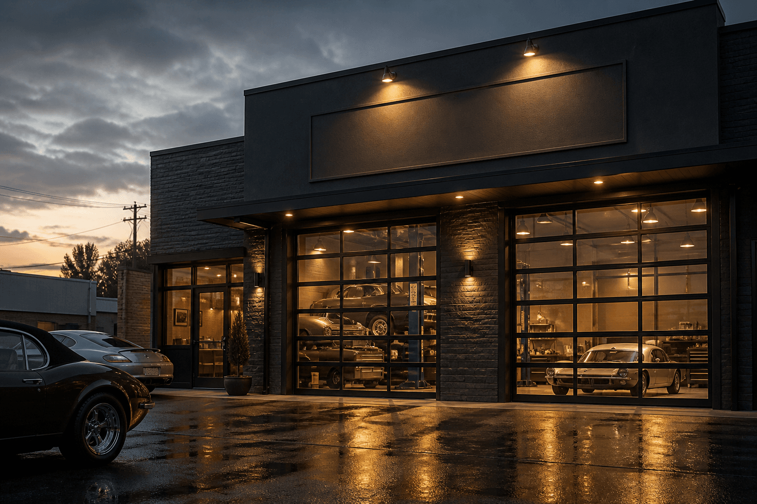 Exterior da oficina Gill Auto
